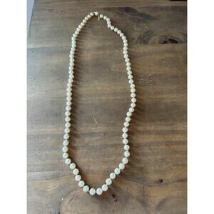 Vintage Marvella Pearl Necklace Graduated Champagne
